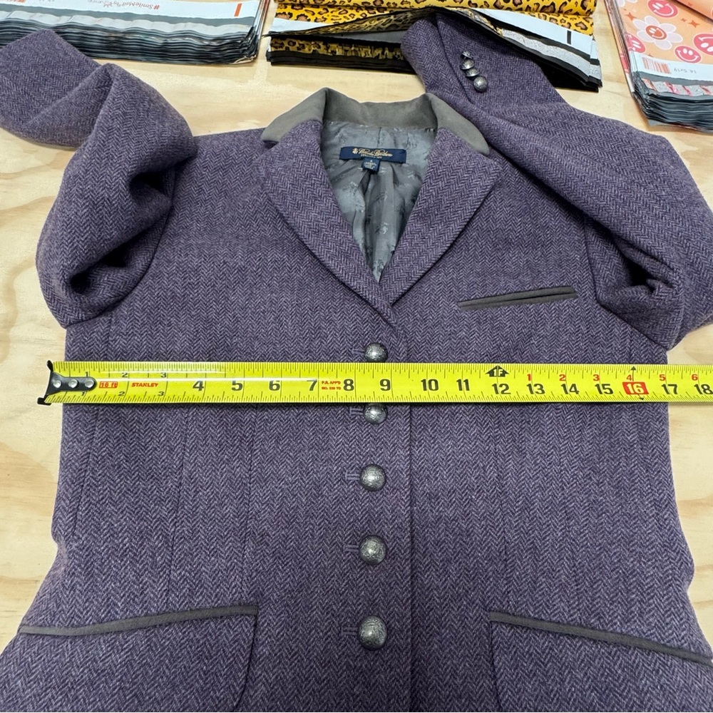 Brooks Brothers 100% Wool Herringbone Stellite Fit Classic Button Down Blazer 4 - Picture 11 of 14
